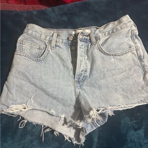 Denim Forum Light Wash Jean Shorts